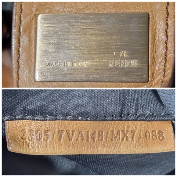 Authentic Fendi Zucca Canvas Zip Messenger Bag Brown - Picture 8 of 16